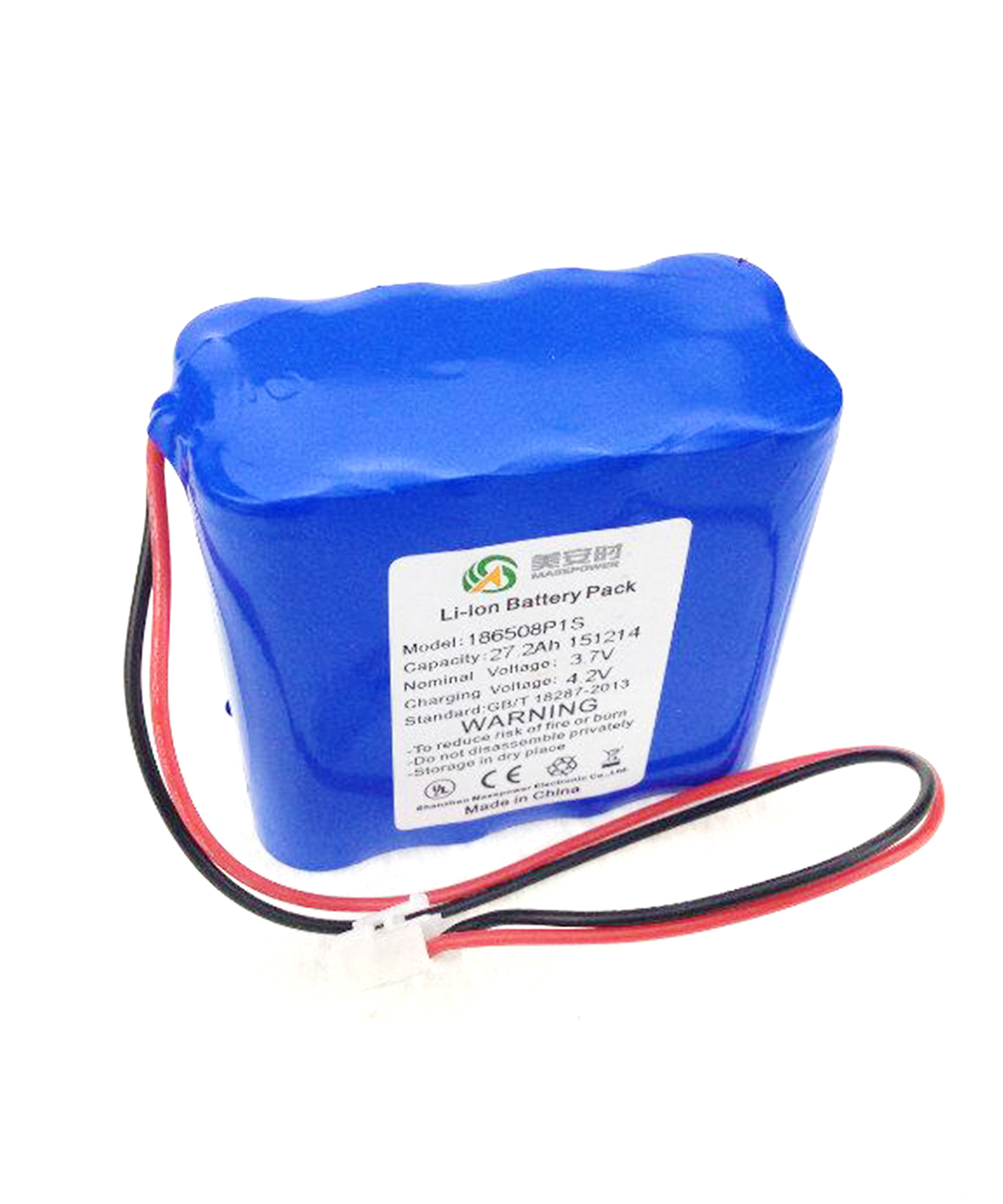 3.7V 27.2AH丨警用設備鋰電池
